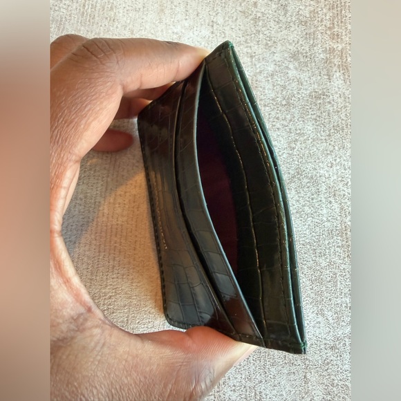 Aspinal of London Croc Embossed Card Holder - Picture 7 of 8